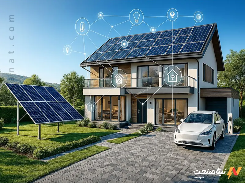 ارتباط خانه هوشمند با انرژی خورشیدی