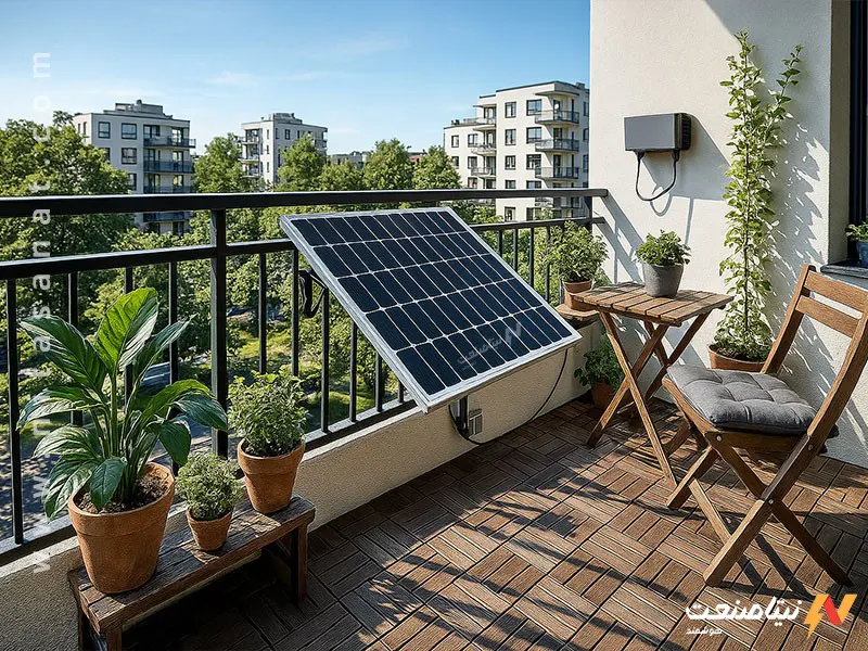 پنل خورشیدی کوچک برای بالکن و تراس: آیا ارزش دارد؟